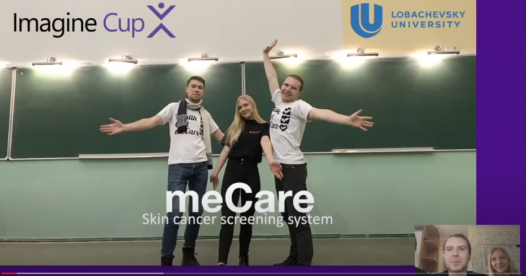 Microsoft Imagine Cup 2020. EMEA final. meCare Team, Russia.
