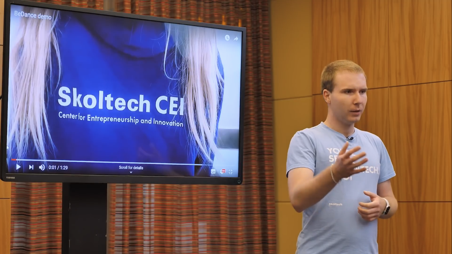 BeDance. Выступление на стартап шоу «Раунд»